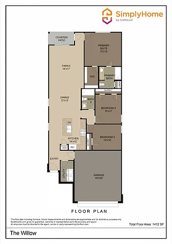 Floor plan 3028 Tallgrass Court