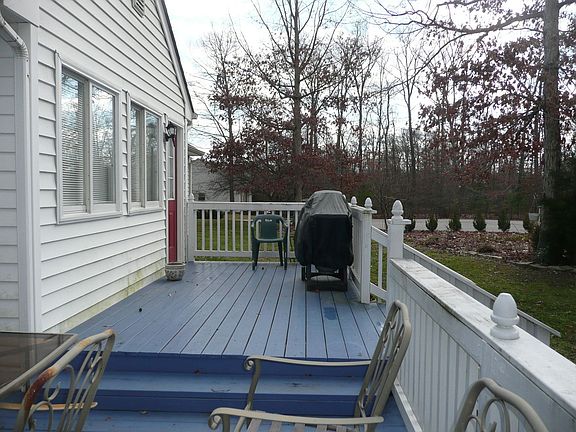 Another View of the Large Two-Tiered Deck Overlooking the Rear Yard
