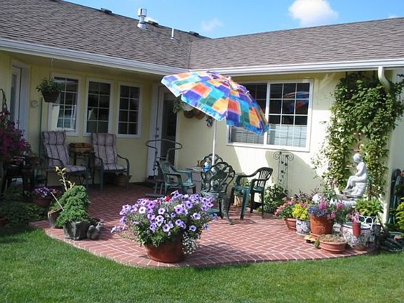 Patio in summer