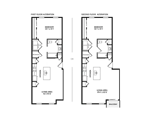 Floor plan Greystone I Flat V1 Classic mdla10d_C