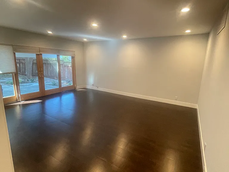 Family room with access to the backyard