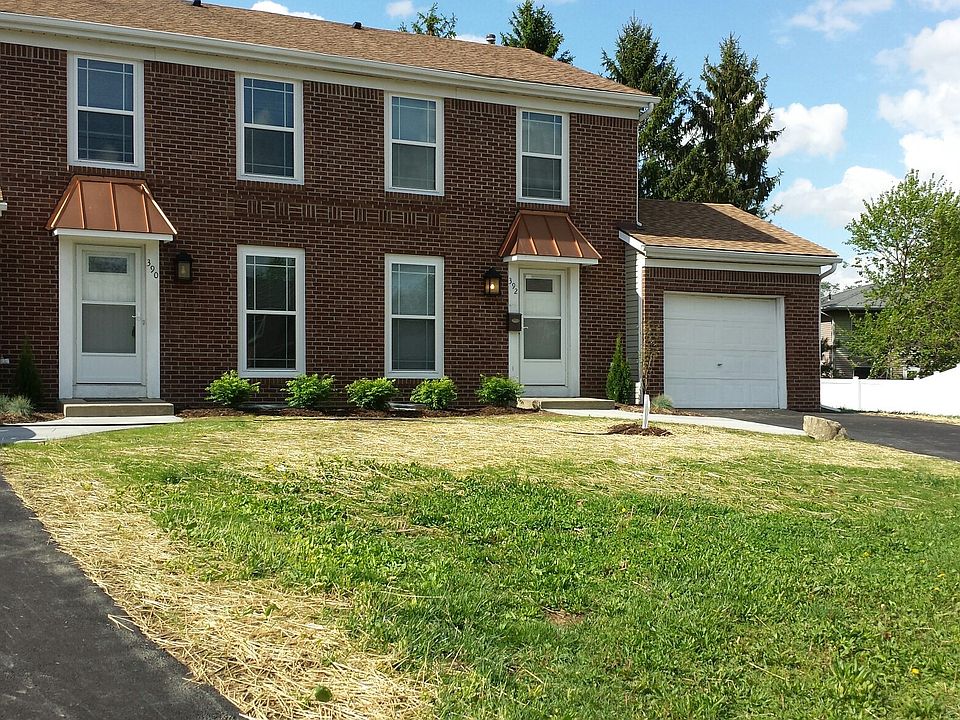 Newly landscaped yard