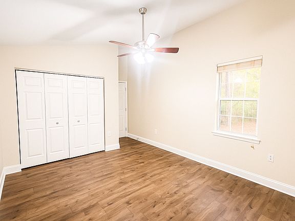 Guest bedroom with ample closet space