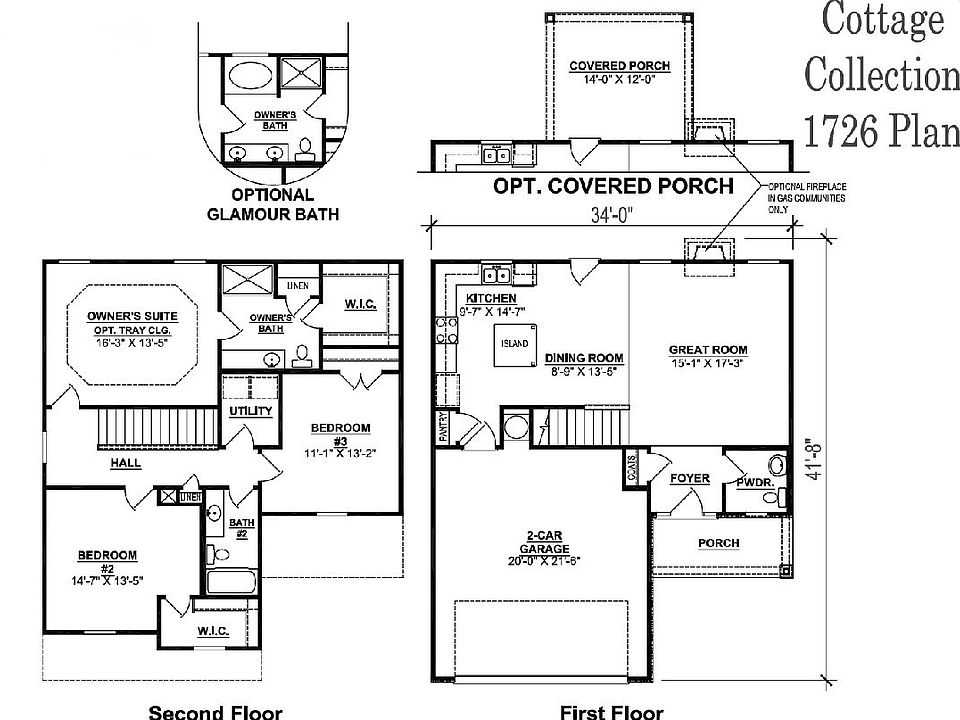 Floor plan of the 1726 plan