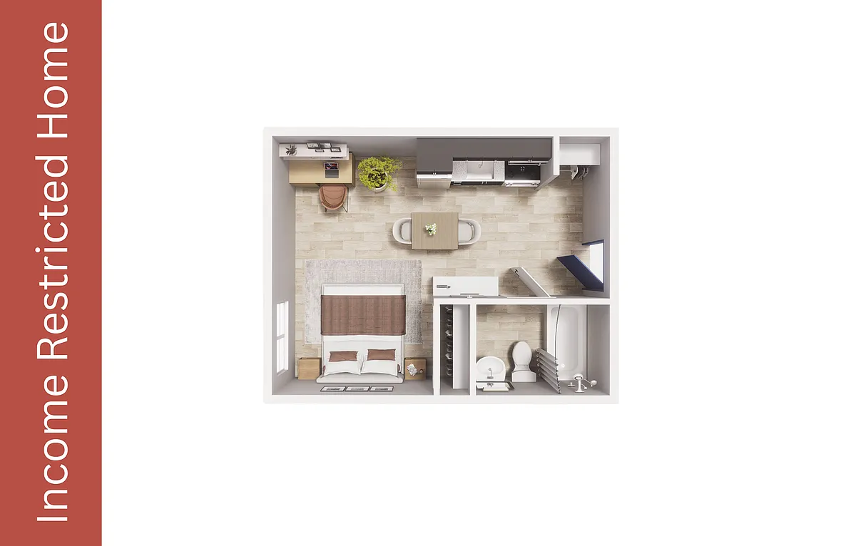 Floor plan Studio - S2 - MFTE - Maude