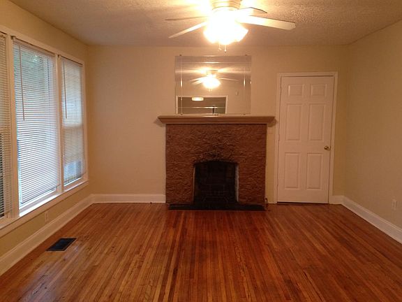 living room with fireplace