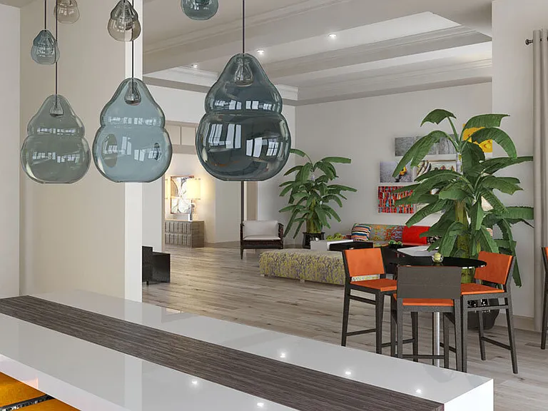 Clubhouse dining area