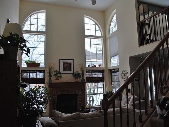 2 story living room