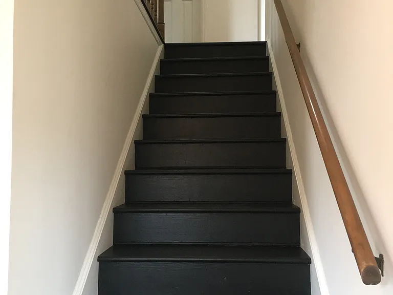 Stairs going up from the entrance