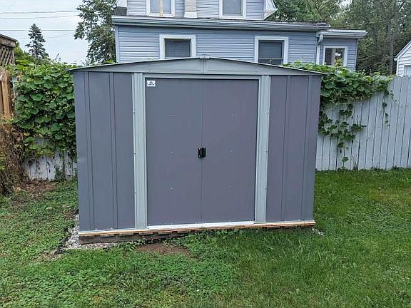 Shed in back yard