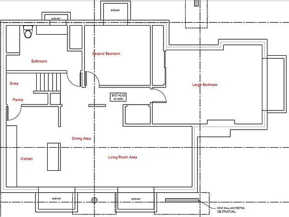 Floorplan to give you a sense of the space--North is up
