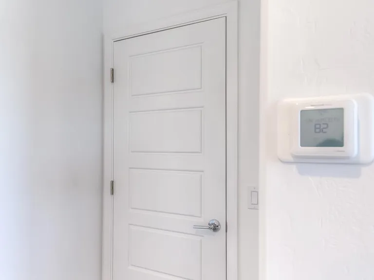 Smart Thermostat in Master Bedroom