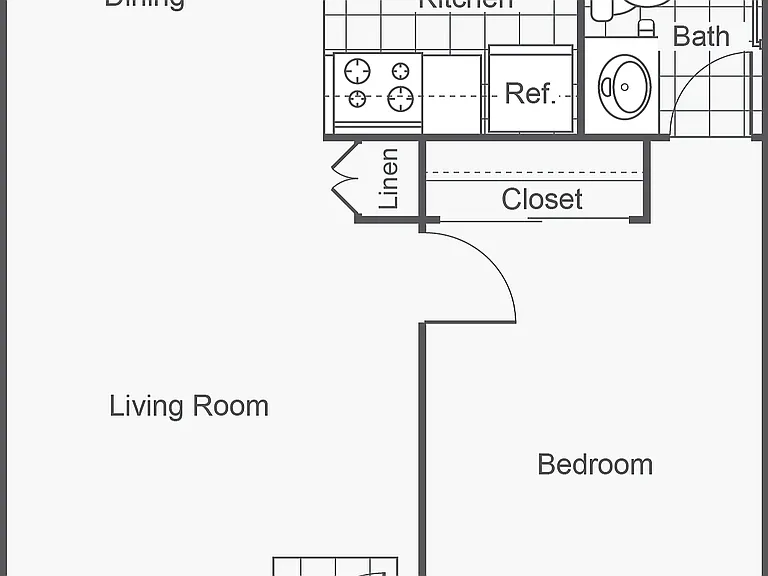 Wisteria | 1-Bedroom Floorplan Wisteria | 1-Bedroom Floorplan
