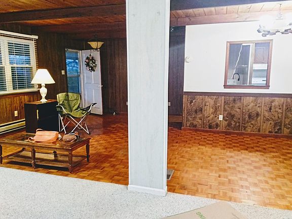 Living and dining room.