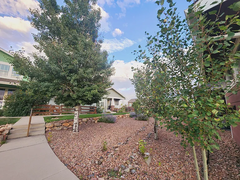 Sidewalk approach to house