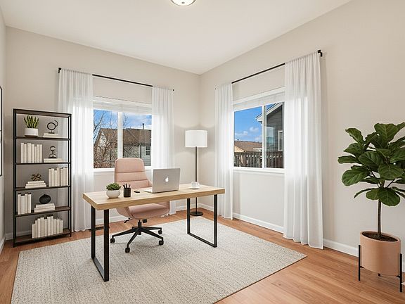 Main floor study - virtually staged