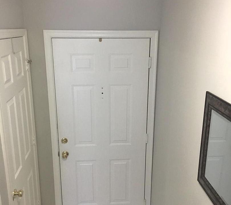 Entry hall looking back at front door