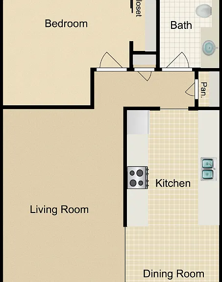Plan 1 Floorplan Diagram