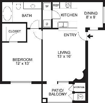 Sago | 1Bd1Ba | 741SF Sago | 1Bd1Ba | 741SF