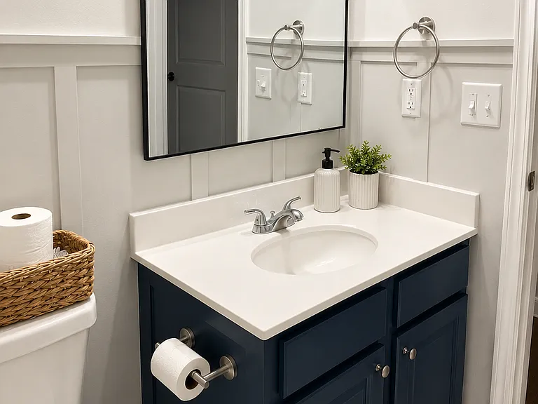 Downstairs bathroom.