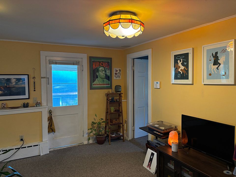 Porch door and bedroom door from living room