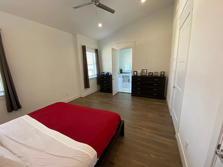 Master Bedroom with access to second master closet.