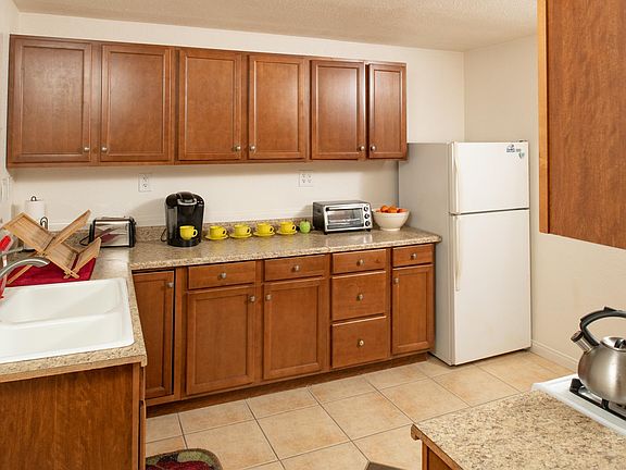 Kitchen with large amounts of storage space.