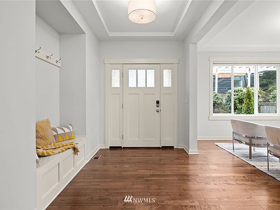 Living room off large entry - perfect for entertaining. 