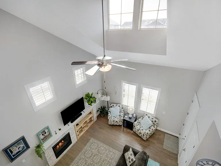 View From Upstairs Loft - Looking Down on Great Room