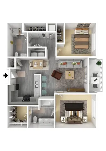 Floor plan 2 Bedroom
