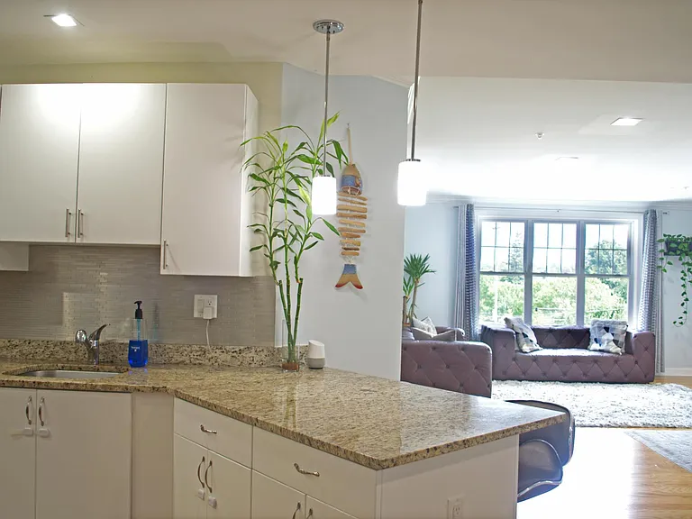 Kitchen steel finish backsplash