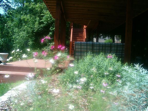 lower deck and patio