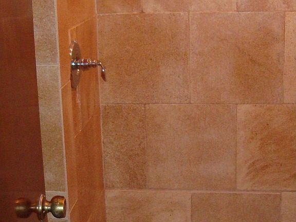 New Master LimeStone Walk-In Shower