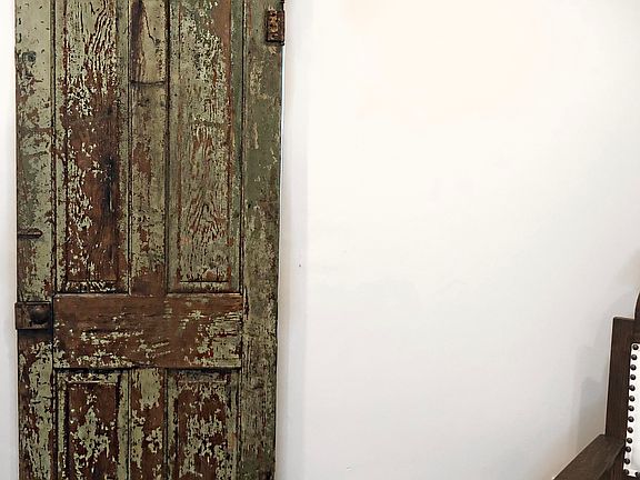 Sliding door to rec room 