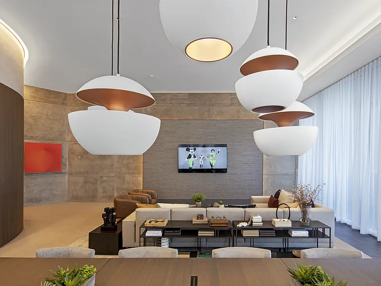 A chic, cozy lounge designed for stylish downtime and relaxed conversation.
