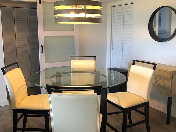 Inside dining table and chairs