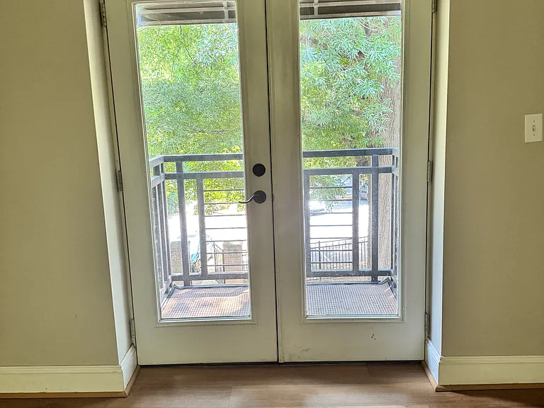 French doors leading out to deck.