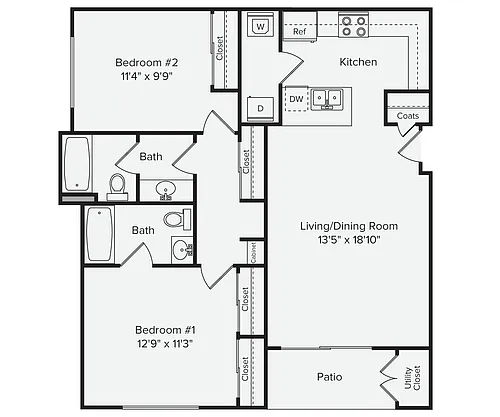 Floor plan 958