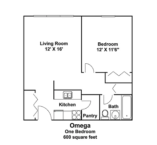 Floor plan Omega
