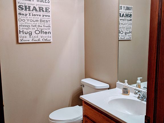 1/2 bath on main floor