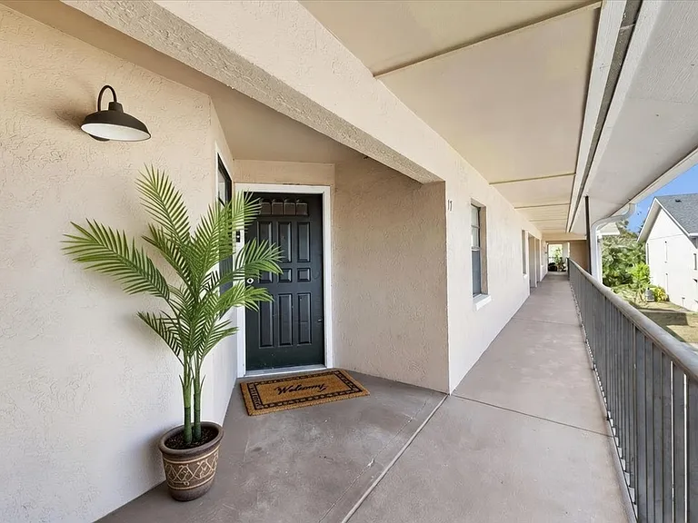Front door entrance virtually staged