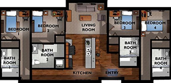 3rd image of 780 Town Center Dr #2409