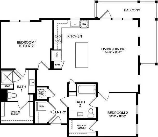 2 Bedroom B3-C 2 Bedroom B3-C
