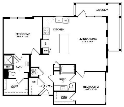 Floor plan B3C