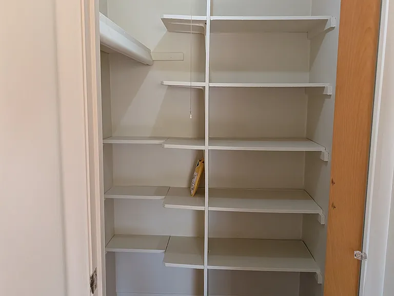 large pantry closet off living rm
