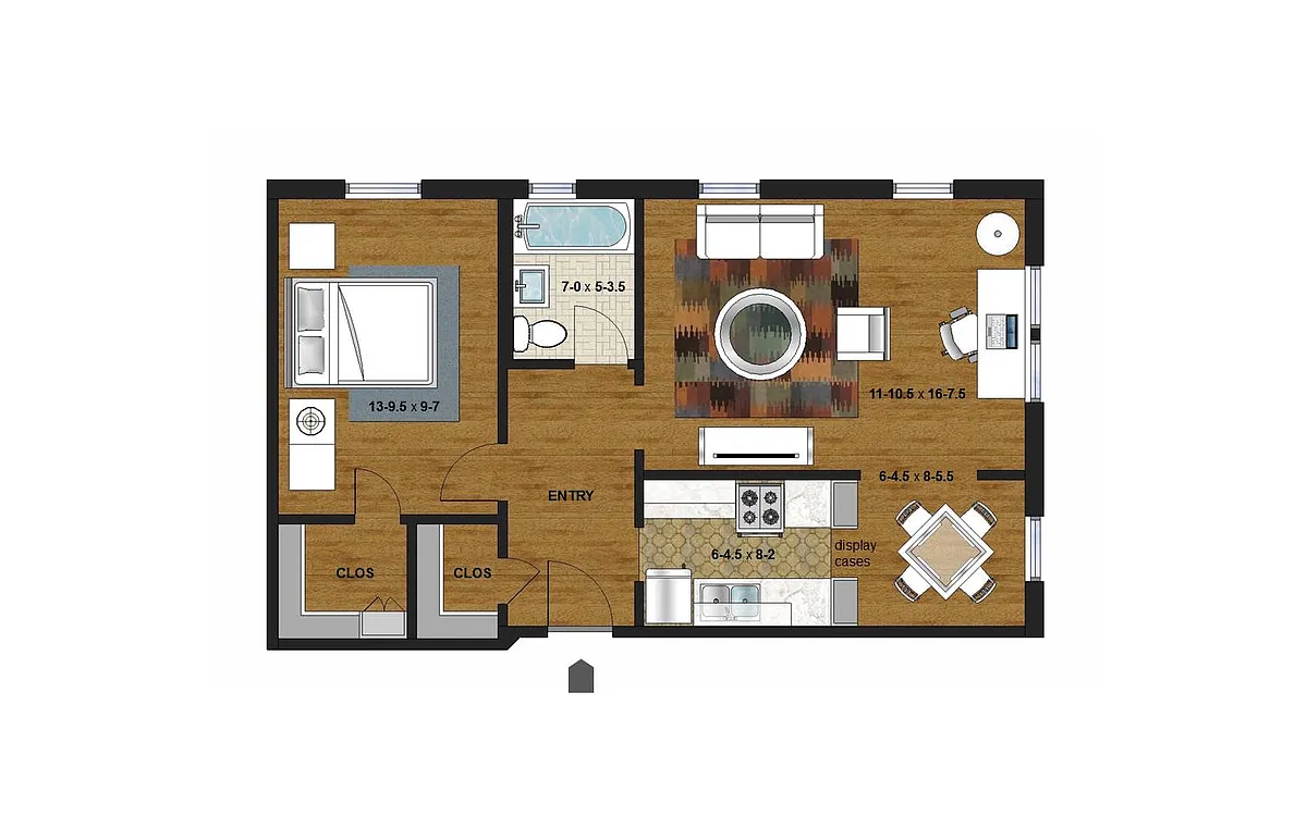 Floor plan 1 Bedroom
