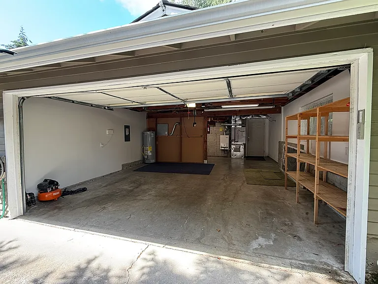 2-car garage. The right bay is extra deep.
