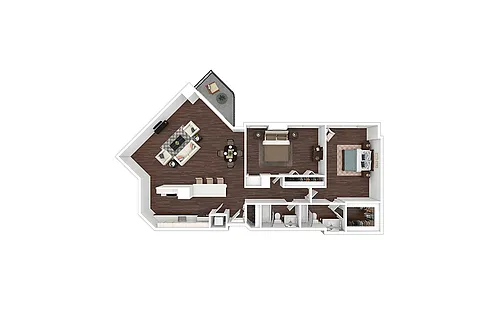 Floor plan B20 - Renovated