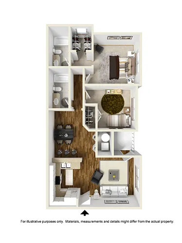 Floor plan 2 Bed