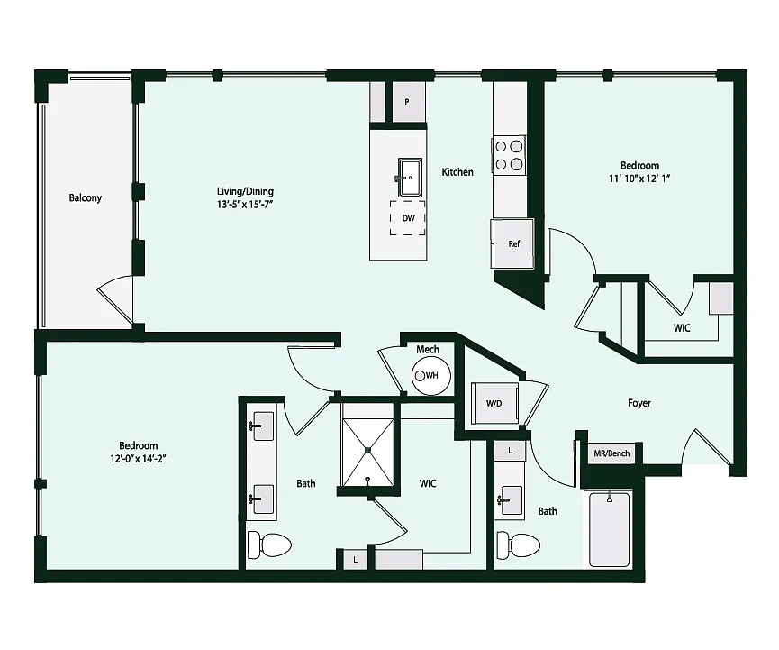 Floor plan B2-2